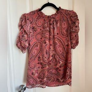 Pink Paisley Blouse